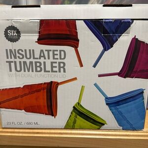 Brand new insulated tumblers multi colored